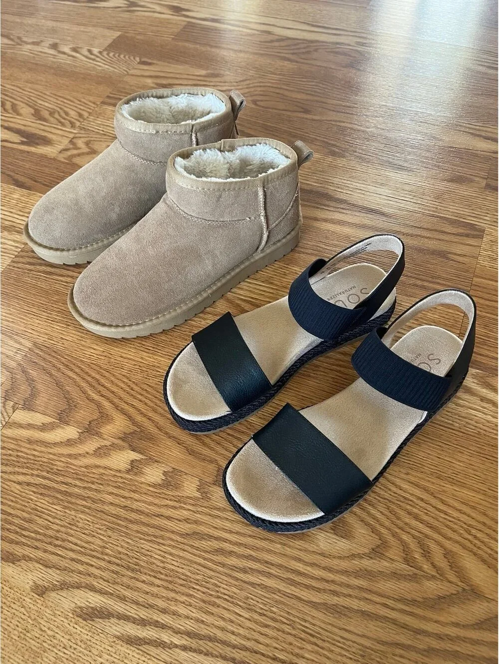 Women’s Perfect Cloud boots and Soul Naturalizer sandals (Size 7)
